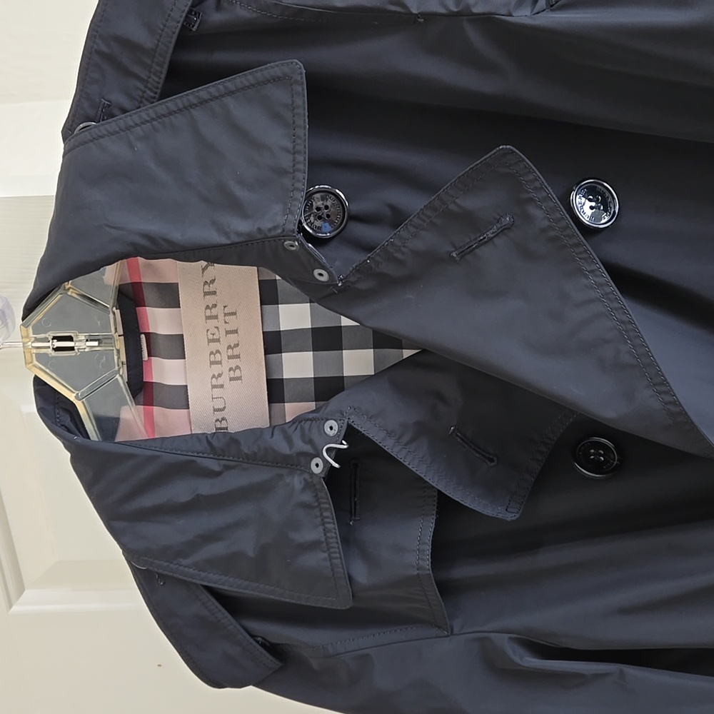 Burberry Brit "Britton" Trench coat M black - Picture 2 of 10